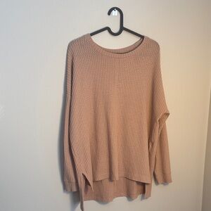 Light pink waffle sweater